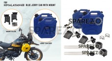 For Royal Enfield New Himalayan 450 RH-LH Blue Jerry Can Pair with Mount - SPAREZO